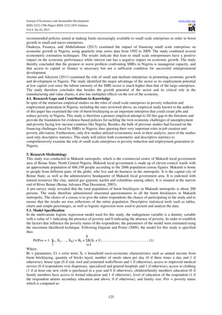Small scale enterprises, poverty alleviation and job creation in ...