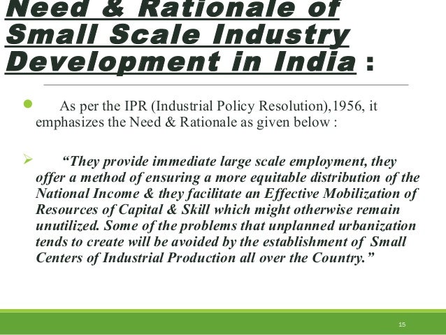 Small Scale Industries