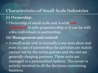 Small Scale Industries: Characteristics, Definition, Examples