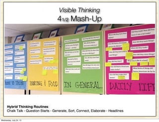 Visible Thinking
41/2 Mash-Up
Wednesday, July 24, 13
 