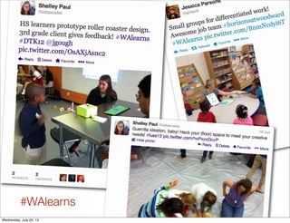 #WAlearns
Wednesday, July 24, 13
 