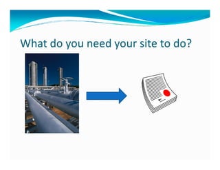 What do you need your site to do?
 