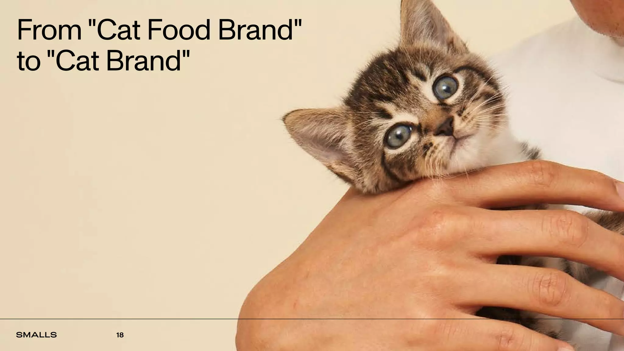 From "Cat Food Brand"
to "Cat Brand"
18
 