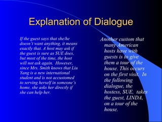 Small talk while visiting in someone's home and on a home tour | PPT