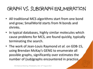 SmallWorld : Efficient Maximum Common Subgraph Searching of Large ...