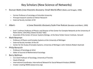 Duncan J. Watts & Steven H. Strogatz, Nature 393, 440-442 (1998)   