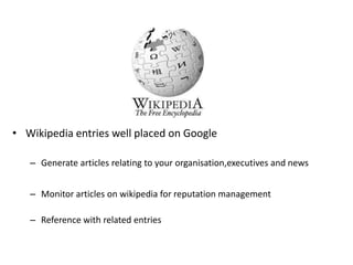 	Social Search	It could represent a monumental shift in search technology. All major engines analyze the link structure of the Web as a key ingredient in determining what pages are most relevant -- a breakthrough that Google championed when it launched in 1998. A Web page that has a lot of other sites linking to it will rank higher, figuring more prominently in a given search, than one with only a few incoming links. Social search aims to shift power from Web publishers, who create these links, to everyday Internet users by examining their bookmarks or giving them tools to express their opinions.Current technology "delegates to Webmasters to decide what is important for the rest of us," says Bradley Horowitz, director of technology development at Yahoo. "Social search is about democratizing this power.”Yahoo Social Circle by Ben Elgin, January 23, 2006, Business Week 