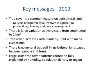 Trees on Farm: Global Extent and Socio-Ecological Characteristics and the Contribution of Agroforestry to Global and National Carbon Budgets