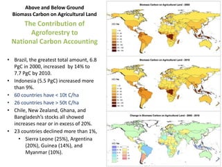 Trees on Farm: Global Extent and Socio-Ecological Characteristics and the Contribution of Agroforestry to Global and National Carbon Budgets