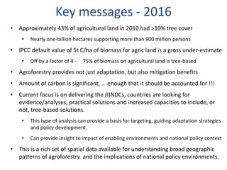 Trees on Farm: Global Extent and Socio-Ecological Characteristics and the Contribution of Agroforestry to Global and National Carbon Budgets