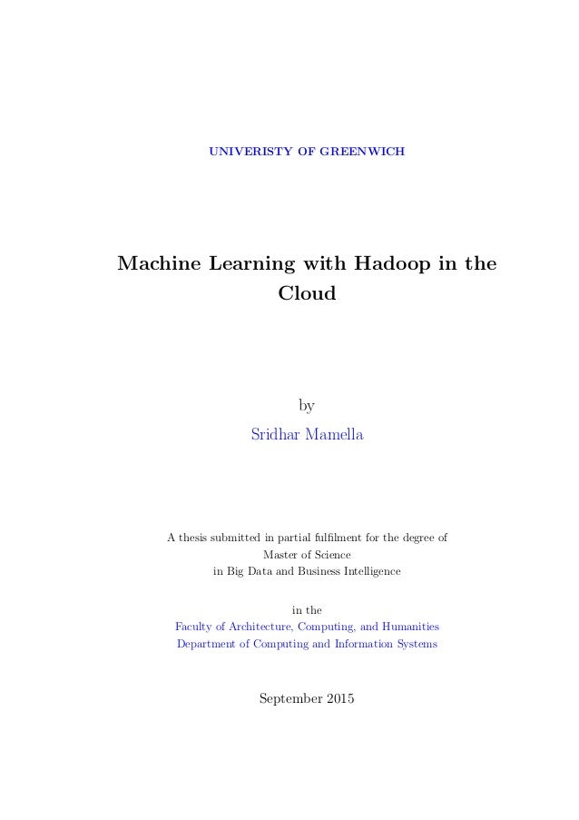 machine learning master thesis pdf