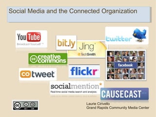 Social Media and the Connected Organization Laurie Cirivello Grand Rapids Community Media Center 