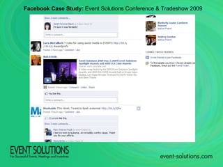 Facebook Case Study:  Event Solutions Conference & Tradeshow 2009 