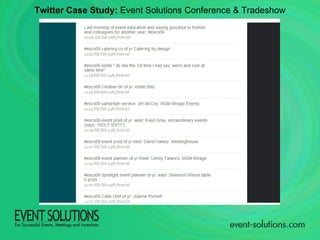 Twitter Case Study:  Event Solutions Conference & Tradeshow 