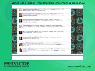 Twitter Case Study:  Event Solutions Conference & Tradeshow 