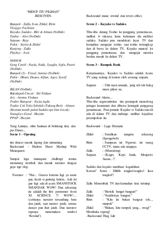 Hidup Itu Pilihan - Kabaret Smanstock - Resciven SMANDAK 51