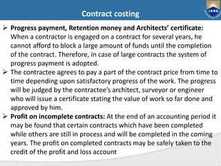 Job costing | PPTX