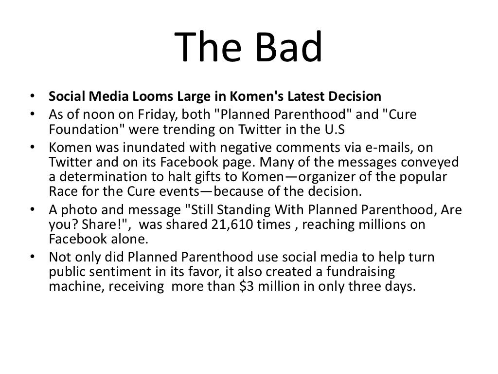 Social Media The Good The Bad And The Ugly