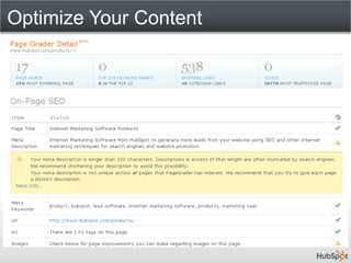 Optimize Your Content
 