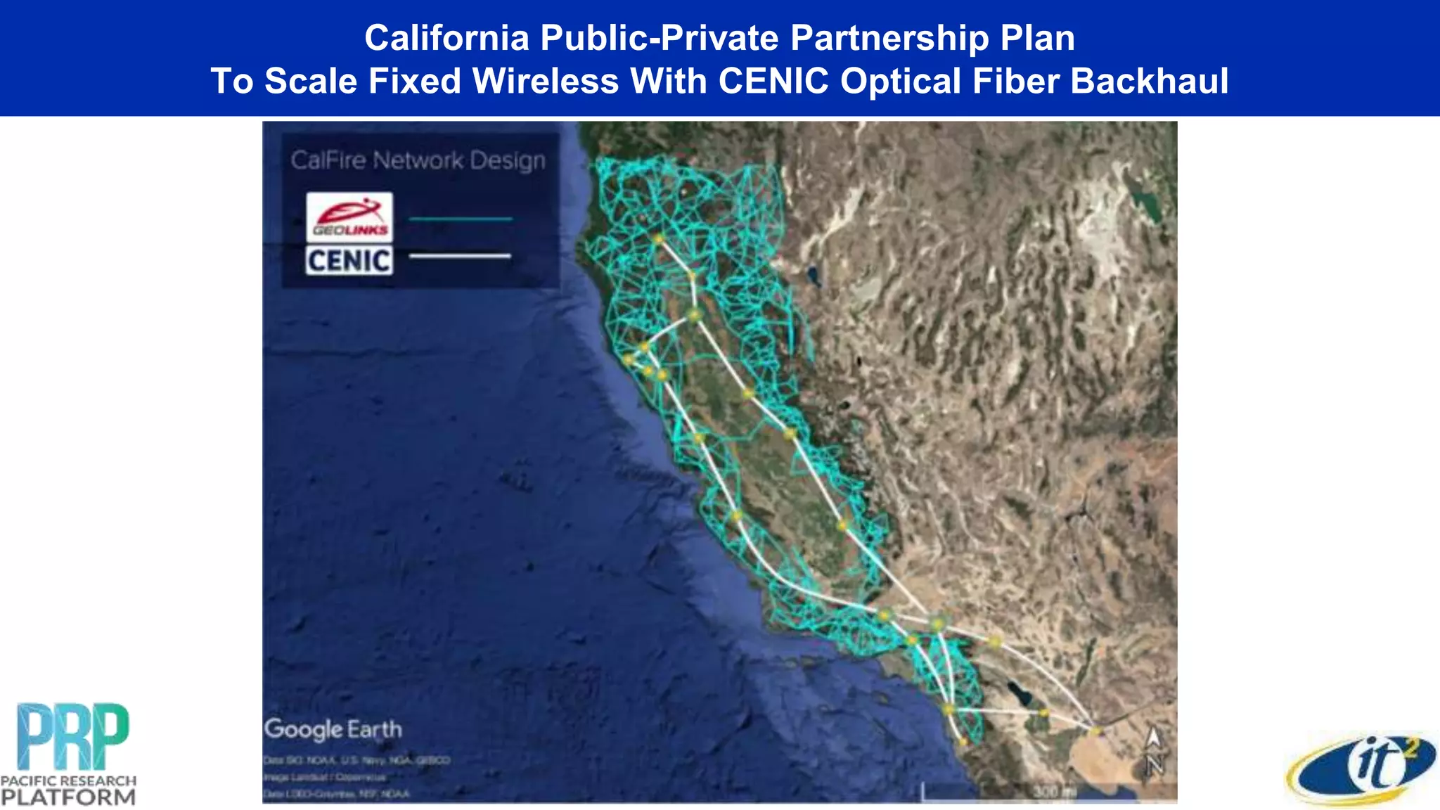 California Public-Private Partnership Plan
To Scale Fixed Wireless With CENIC Optical Fiber Backhaul
 