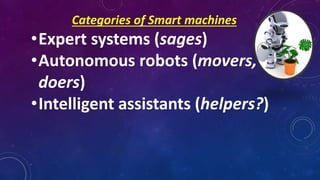 Smart machines | PPTX