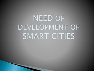 Smart city & smart city project in india | PPTX