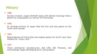 Smart Card Learning sample smart-card for learning purposes. | PPTX