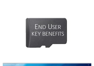 © SD Association. All rights reserved. 11
END USER
KEY BENEFITS
 