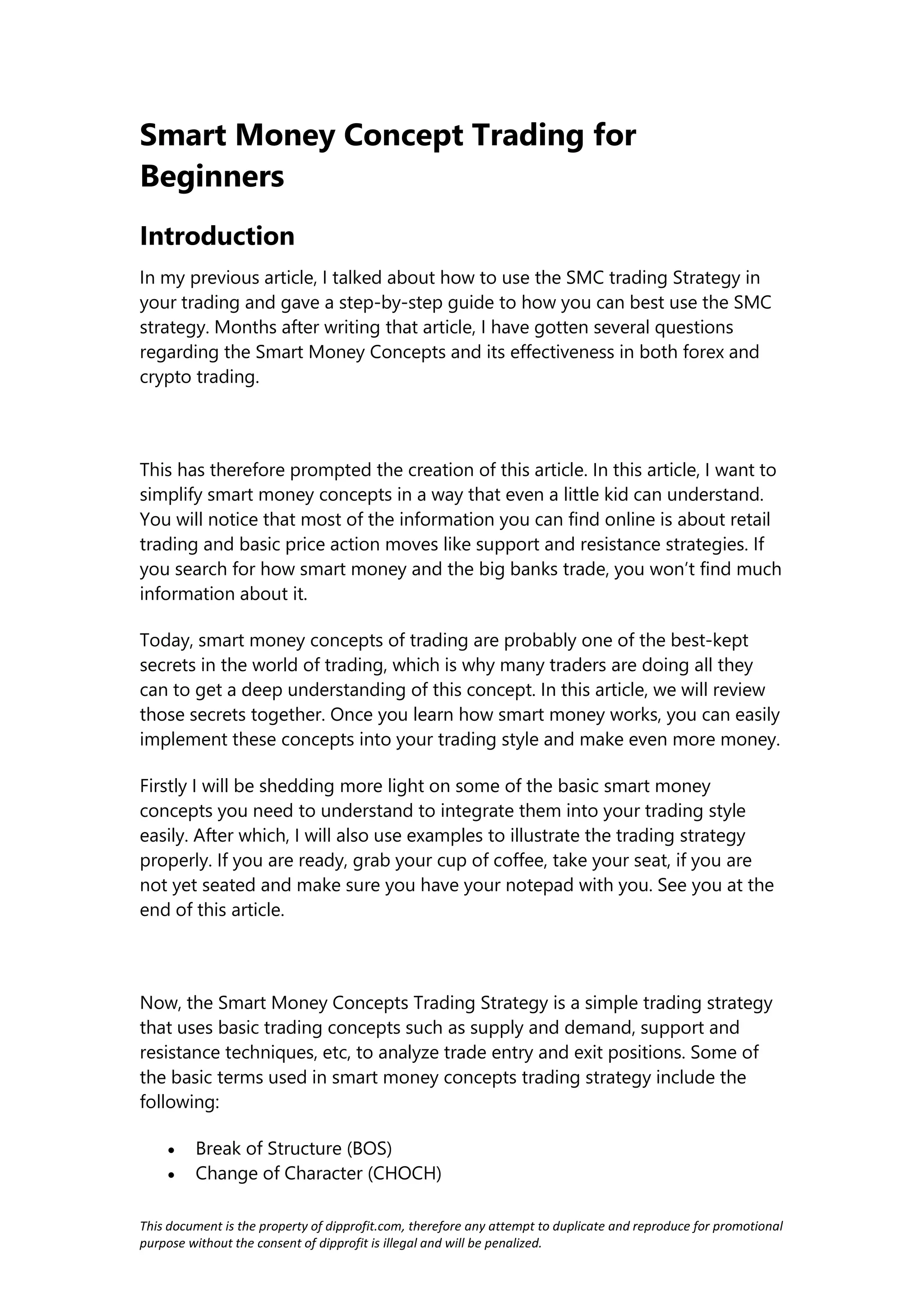 Smart-Money for SMC traders good time and ICT | PDF