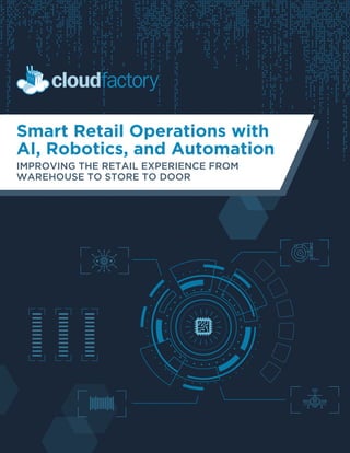 1
SMART RETAIL OPERATIONS WITH AI, ROBOTICS, AND AUTOMATION
Smart Retail Operations with
AI, Robotics, and Automation
IMPROVING THE RETAIL EXPERIENCE FROM
WAREHOUSE TO STORE TO DOOR
 