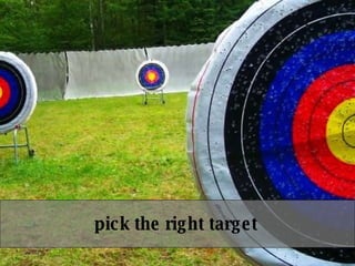 <welcome to the revolution!> pick the right target 