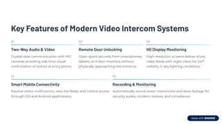 Video Intercom Singapore | Smart Access Control Systems | PDF