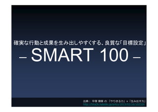 _gЄӤȳɹ߳䤹롢|ʡĿO
 SMART 100 
䣺 ƽV   ꤭??߳?
http://hira2k.hateblo.jp/entry/2015/02/16/102324
 