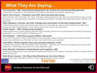 Vested Contract Model Smart2013 presentation vested outsourcing audio | PPTX
