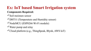 Smart Agriculture in Embedded system and IOT CS3691 | PPTX