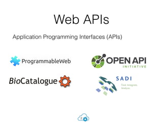 Web APIs
Application Programming Interfaces (APIs)
2
 