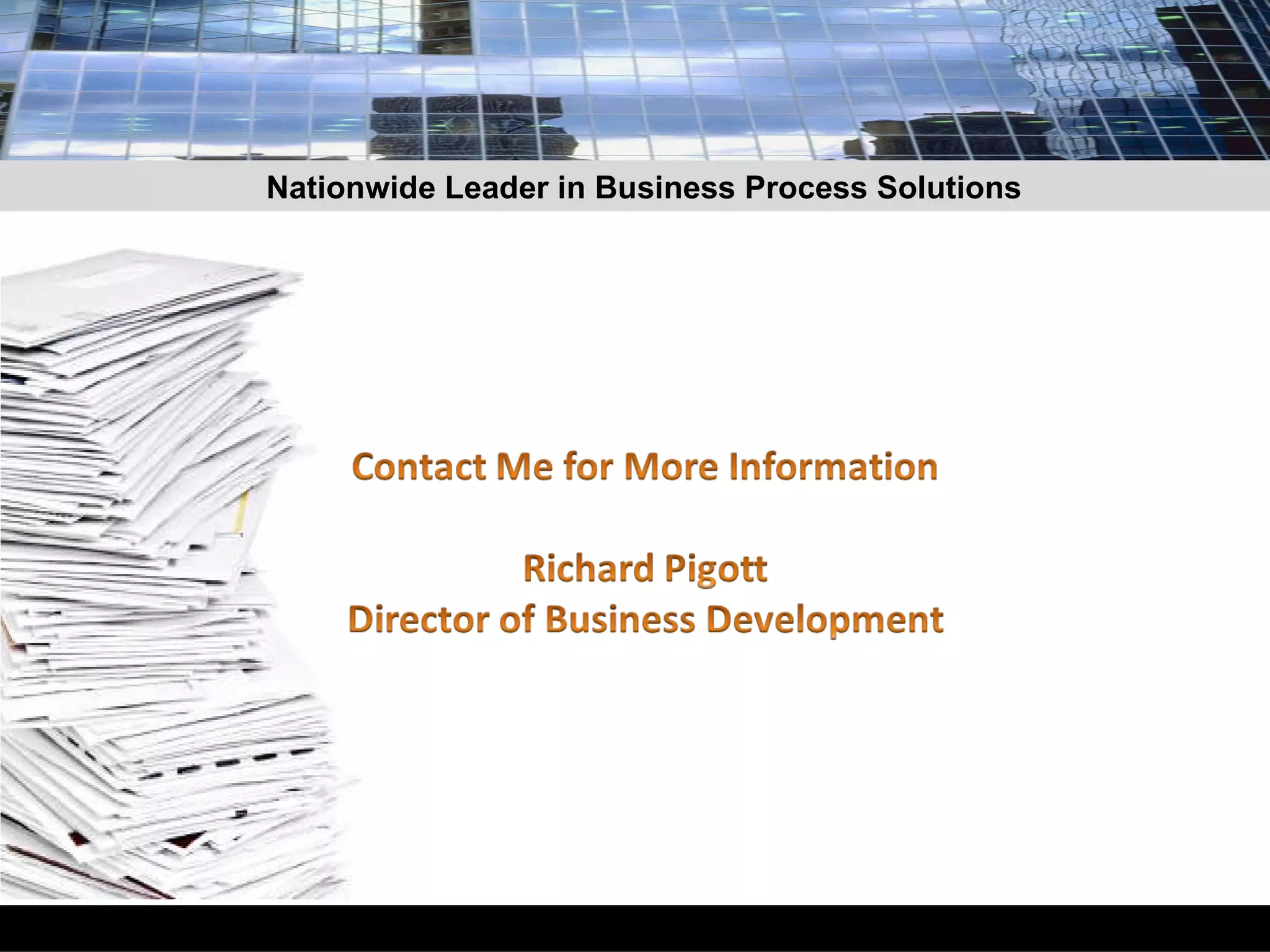 Nationwide Leader in Business Process Solutions 