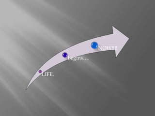 NOW!!!!
        Begins….


LIFE,
 