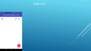 SMART BAJAR LIST
Data List
 