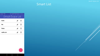 SMART BAJAR LIST
Smart List
 