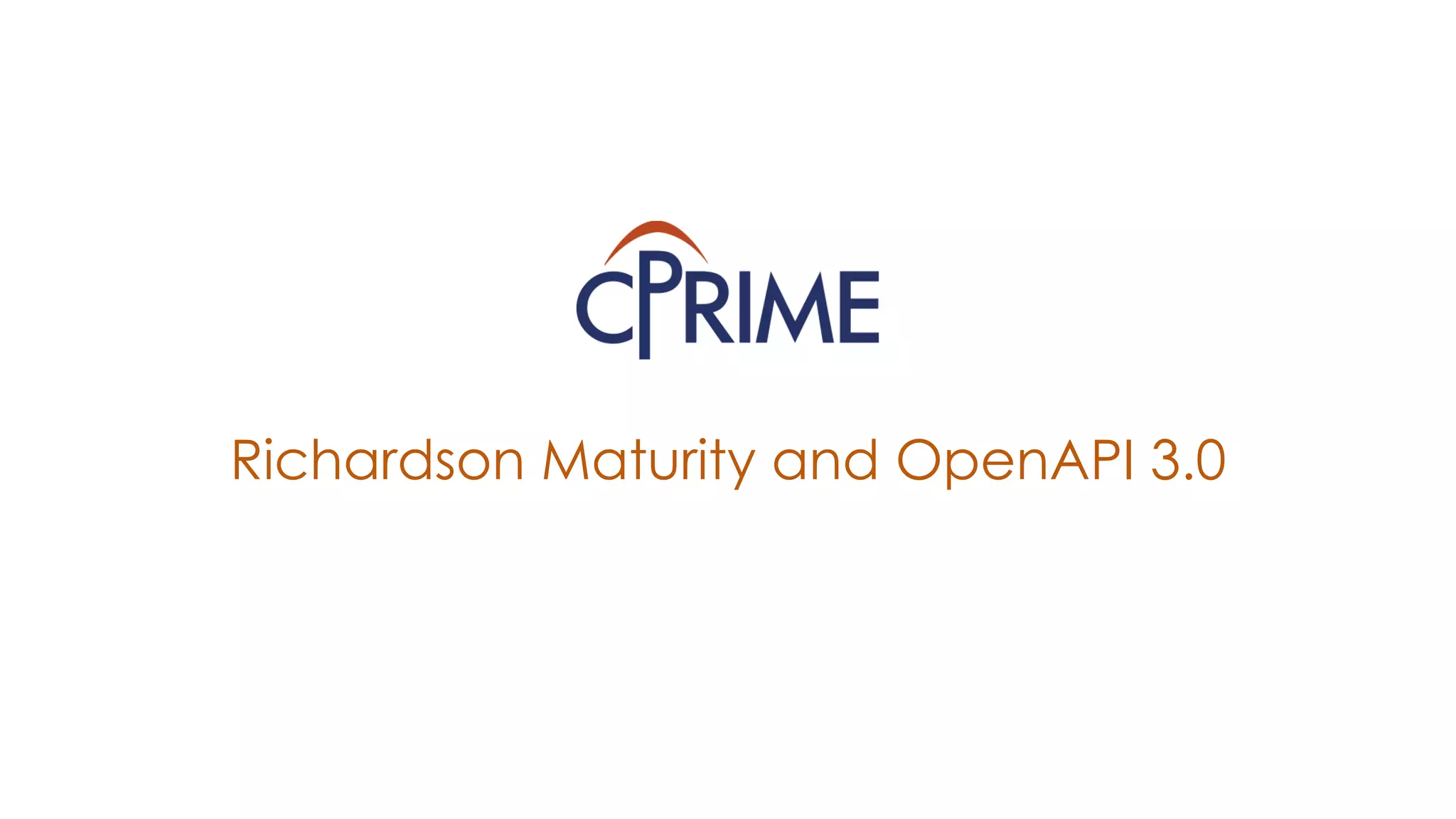 Richardson Maturity and OpenAPI 3.0