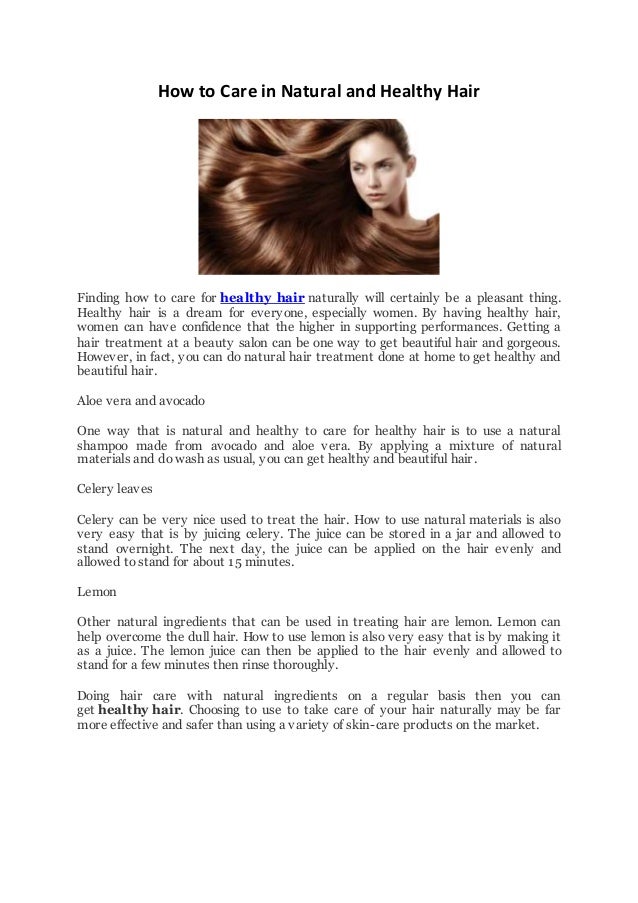 Smartbidan Com How To Care In Natural And Healthy Hair