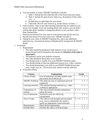Smartboard activities | DOCX