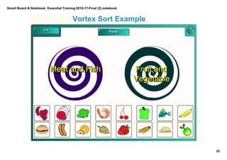 Smart Board & Notebook  Essential Training 2016­17­Final (2).notebook
32
S Elkilany
Vortex Sort Example
 
