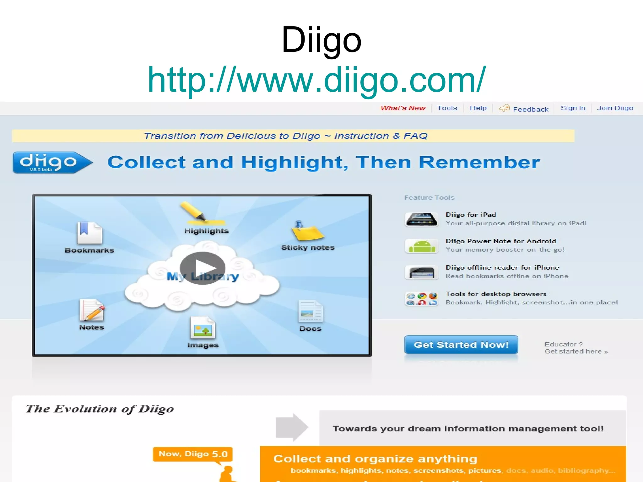 Diigo http://www.diigo.com/   