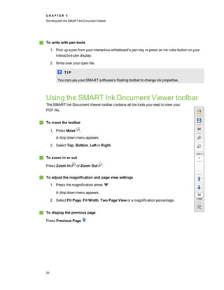 Smart Ink Annotation Software Smartboard Smart Ink User Guide | PDF