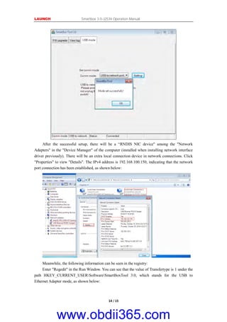 Launch X431 SmartBox 3.0 j2534 operation manual | PDF