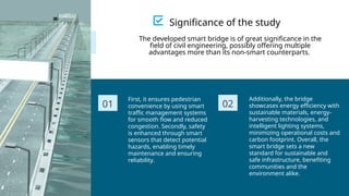 Safesmart Bridge Smart Bridge design (Smart sensors and Solar panels) | PPTX