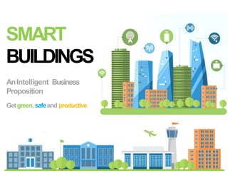 SMART
BUILDINGS
AnIntelligent Business
Proposition
Getgreen,safeand productive
 