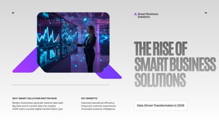 Smart business solutions using big data and artificial intelligence | PDF